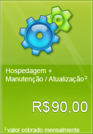 Hospedagem + Atualização Mensal - R$ 90,00